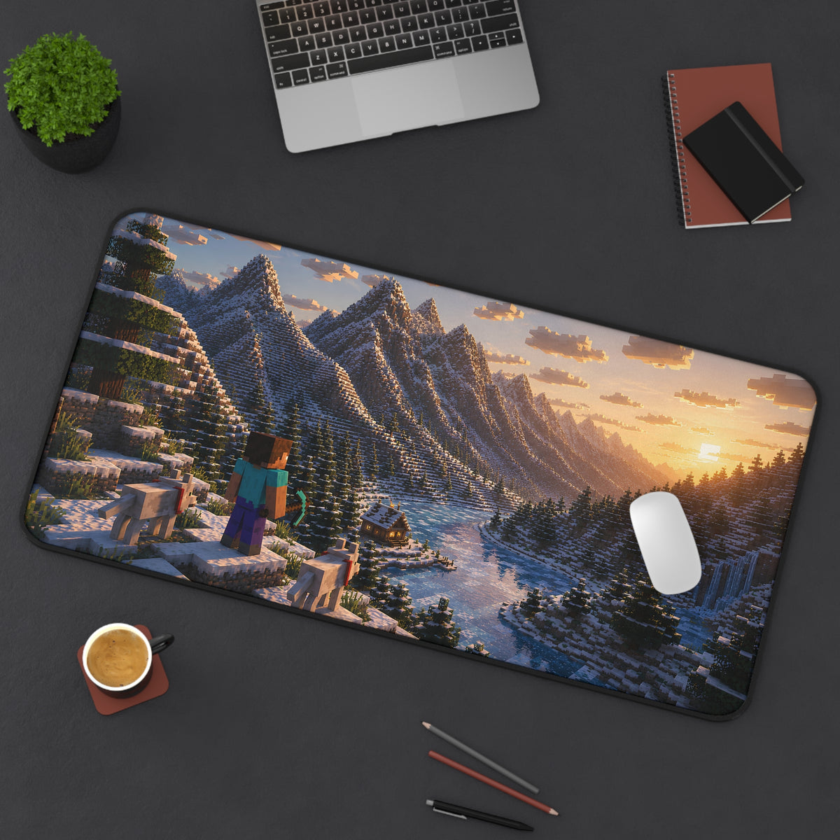 Snowy Valley Golden Hour